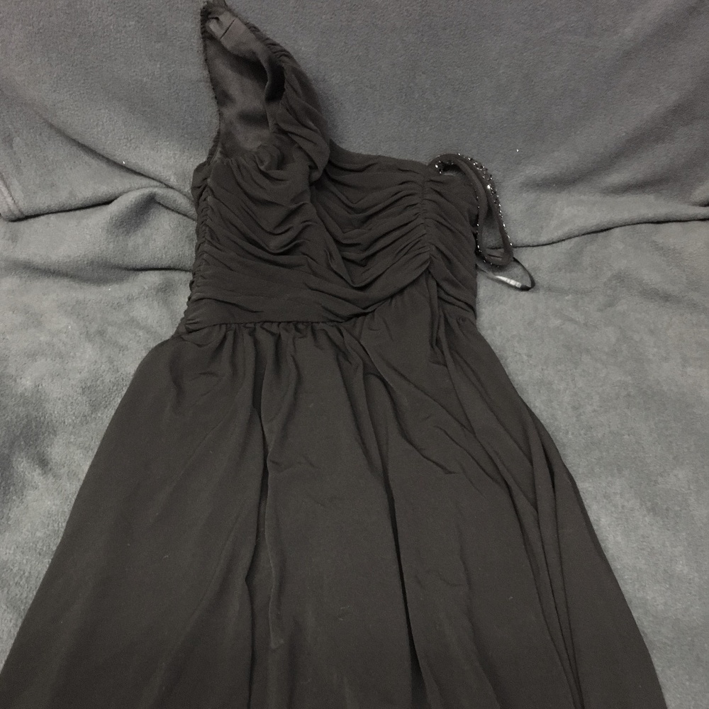 Laundry by Shelli Segal Black Asymmetric Dress